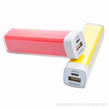 USB Power Banks with 2,200mAh Capacity, Open the Back Cover, You Can Replace Battery